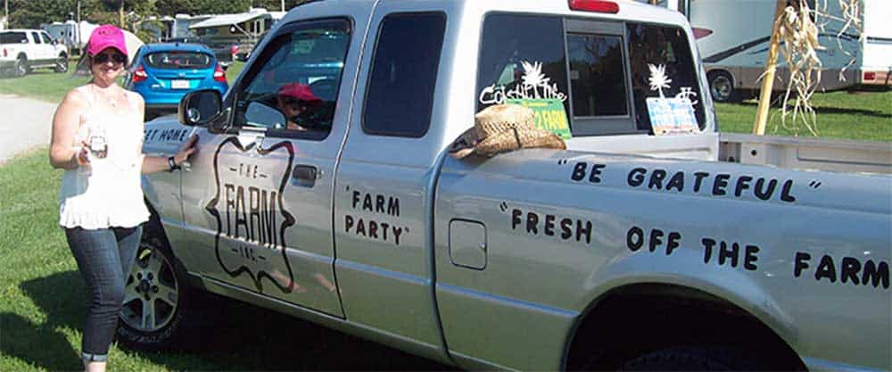 The Farm Truck Painted Zig Posterman on a Truck