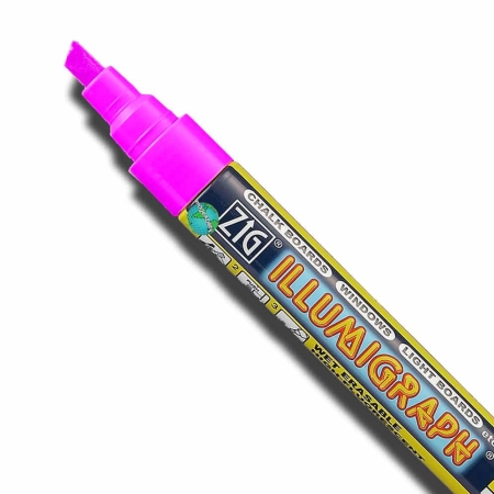 Zig Posterman Pink Illumigraph Broad Chisel 6mm Tip Marker SKU PMA-510-112 UPC 847340000051