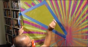 Artists remove Zig Illumigraph paint marker cleanly from a IdeaPaint wall