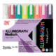 Zig Illumigraph Chisel 6mm Tip 8 Marker Wallet Set SKU PMA-510-8V UPC 847340000099