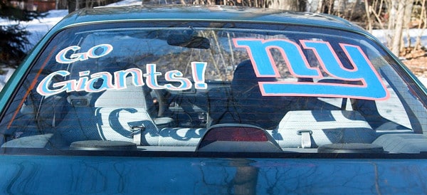 New York Giants Superbowl Window Paint Markers