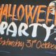 Halloween Party Chalkboard Art Sign with Zig Posterman Markers