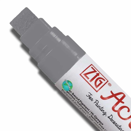 Slate Gray Waterproof Big and Broad 15mm Tip Acrylista Markers SKU PAC-120/941