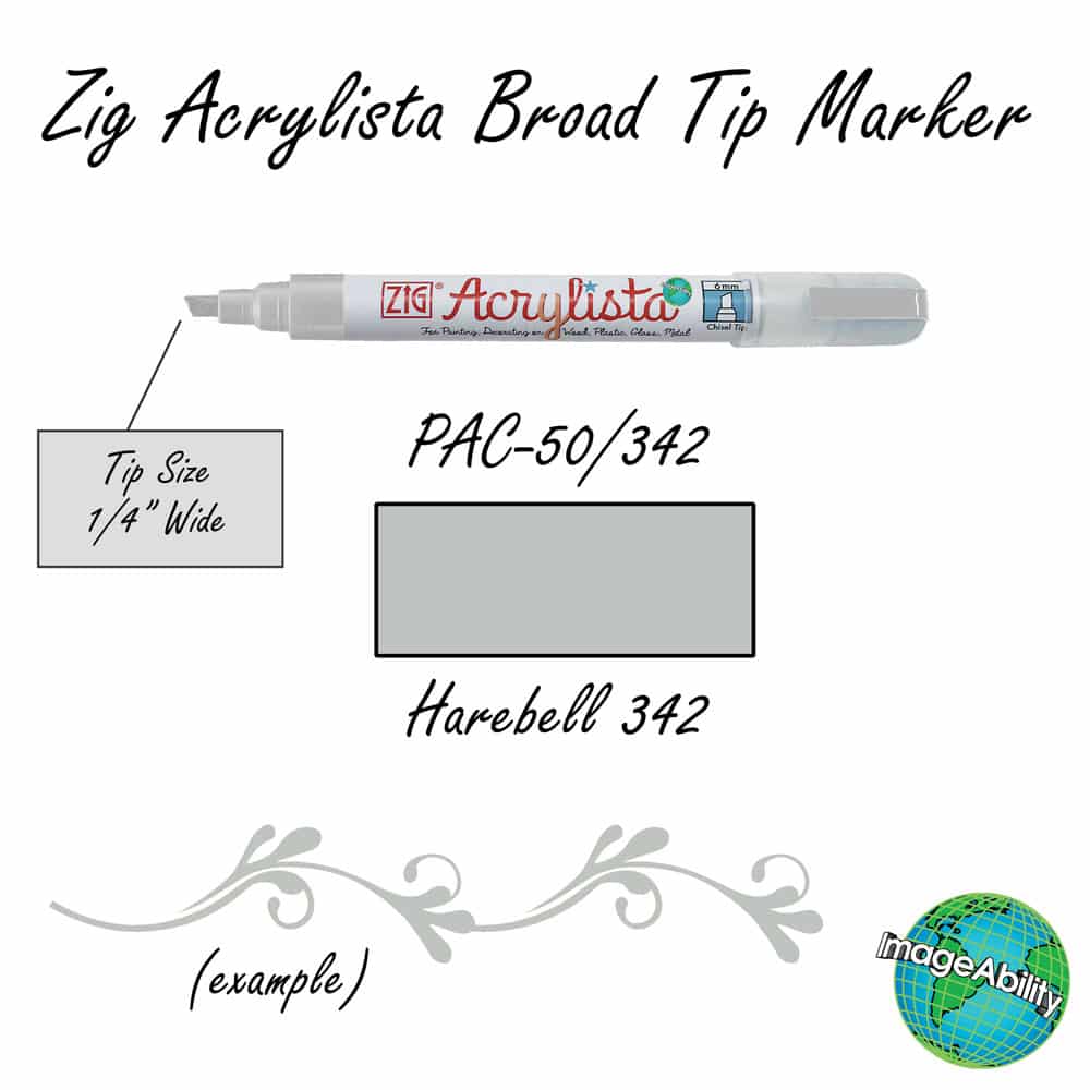 Details about Harebell Waterproof Broad Chisel 6mm Tip Acrylista Markers SKU PAC-50/342