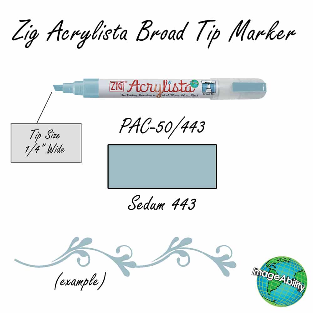Details about Sedum Waterproof Broad Chisel 6mm Tip Acrylista Markers SKU PAC-50/443