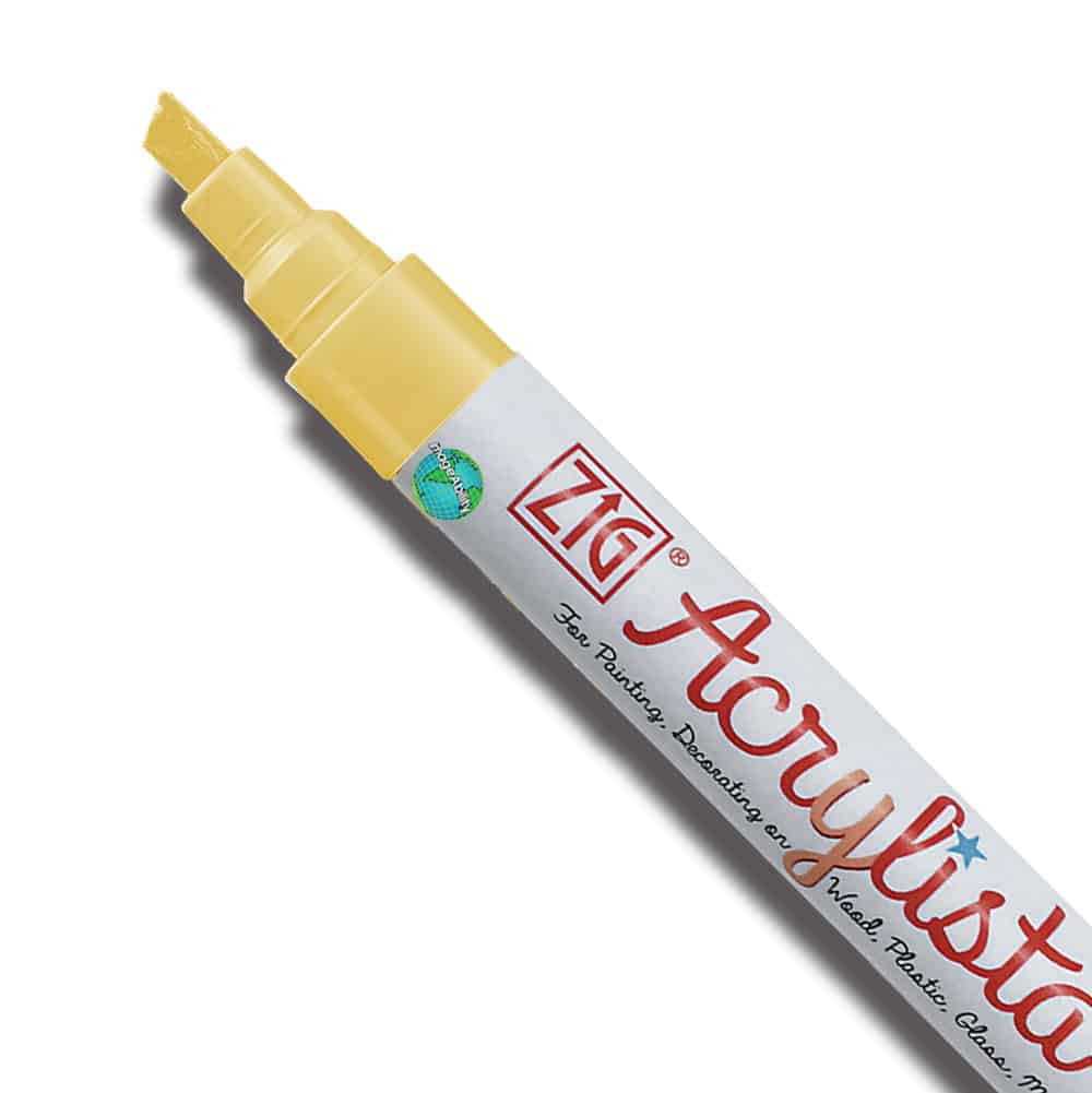 Buttercup Waterproof Broad Chisel 6mm Tip Acrylista Markers SKU PAC-50/622