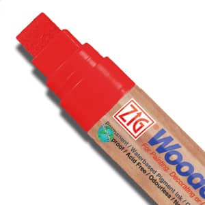 Zig Posterman Crimson Waterproof Big and Broad 15mm Tip Woodcraft Marker SKU PWC-120/020 UPC 847340008859