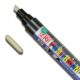 Color Collection Zig Posterman Waterproof 6mm Tip Black Marker with 2mm Tip features White 6mm Marker with an extra 2mm bullet tip