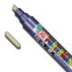 Color Collection Zig Posterman Waterproof 6mm Tip Metallic Violet Marker with 2mm Tip features Metallic Violet 6mm Marker with an extra 2mm bullet tip