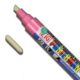 Color Collection Zig Posterman Waterproof 6mm Tip Pink Marker with 2mm Tip features Pink 6mm Marker with an extra 2mm bullet tip