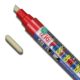 Color Collection Zig Posterman Waterproof 6mm Tip Red Marker with 2mm Tip features Red 6mm Marker with an extra 2mm bullet tip
