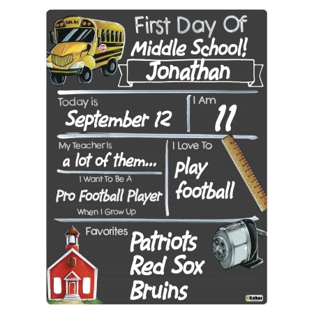 Schoolhouse Theme First and Last Day of School Milestone Boards