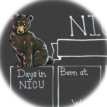 Mountain Theme NICU Milestone Boards