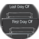 Blank Design First and Last Day of School Milestone Boards